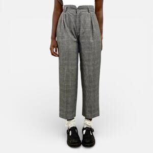 Vintage Glen Plaid High Waist Chef High Highwater Trousers Pants Sz 5